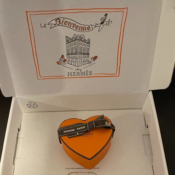 Brand New Hermes Tea Time twilly  or pocket square  ring - Picture 6 of 6